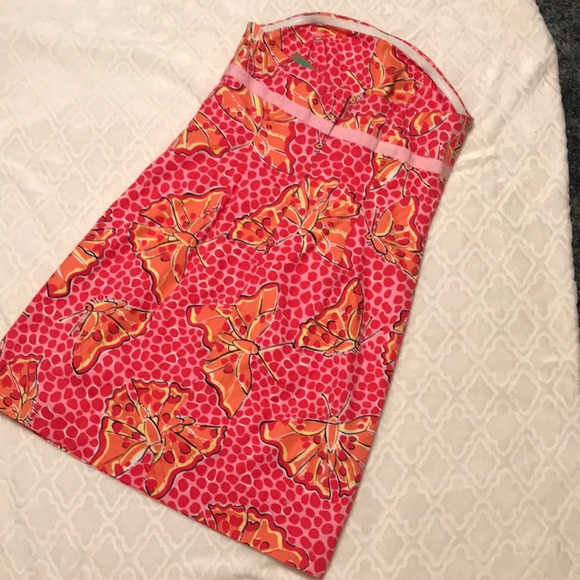LILLY PULITZER CASUAL BUTTERFLY DRESS - Picture 3 of 5